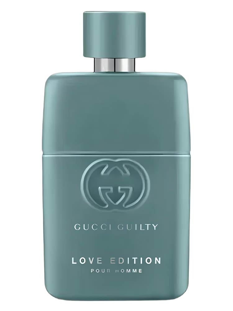 Gucci Guilty Love Edition Pour Homme fragrance bottle for identification