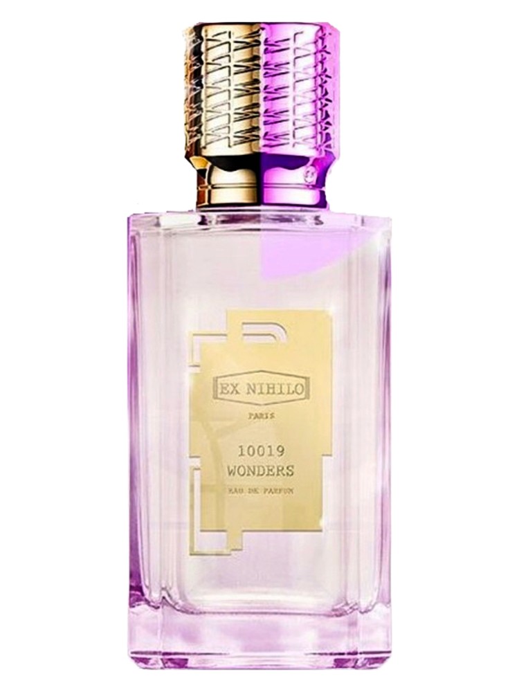 Fragrantica bottle photograph for Ex Nihilo 10019 Wonders Eau de Parfum. Purchase is hand-decanted 5ml or 10ml atomizer, not retail bottle.