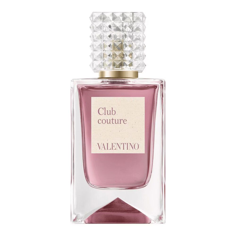 Valentino Anatomy of Dreams Club Couture Parfum 100ml pink glass bottle with signature clear studded cap